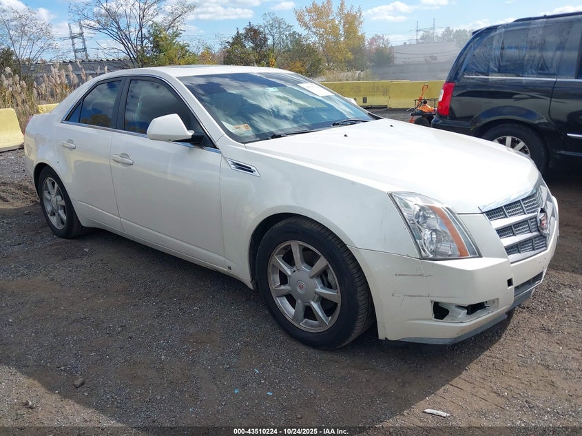 2008 CADILLAC CTS White VIN: 1G6DT57V080209499