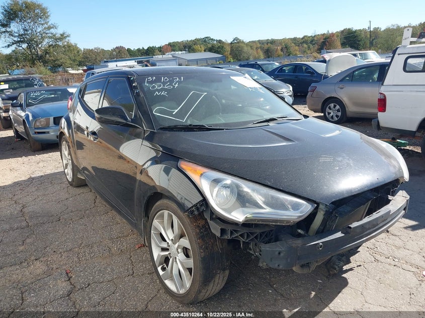 KMHTC6AD1CU081589 2012 Hyundai Veloster Base W/Gray auction photo 1