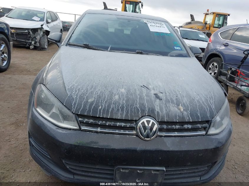 2015 VOLKSWAGEN GOLF TDI S 4-DOOR 3VWRA7AU9FM047285