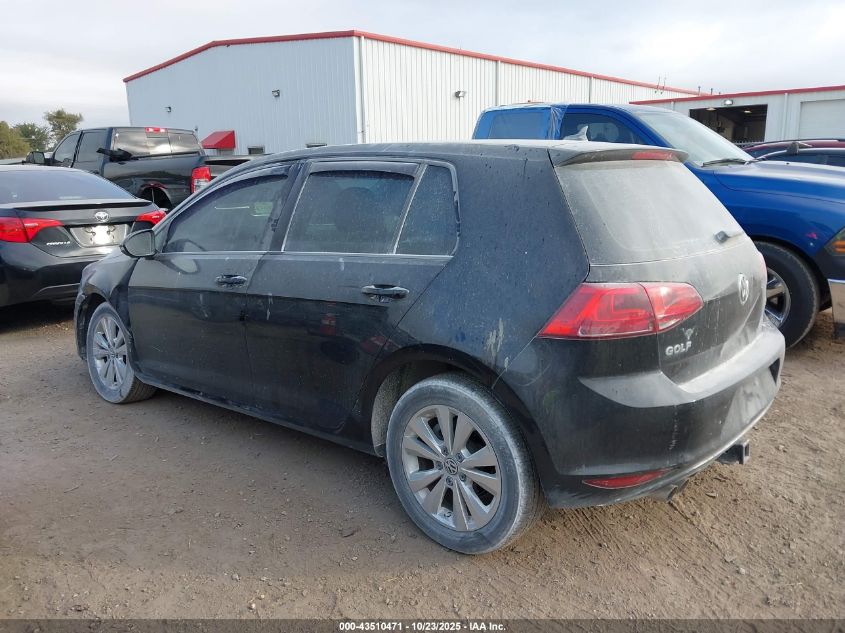 2015 VOLKSWAGEN GOLF TDI S 4-DOOR 3VWRA7AU9FM047285