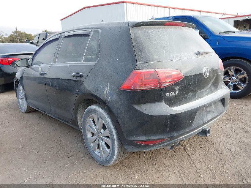 2015 VOLKSWAGEN GOLF TDI S 4-DOOR 3VWRA7AU9FM047285