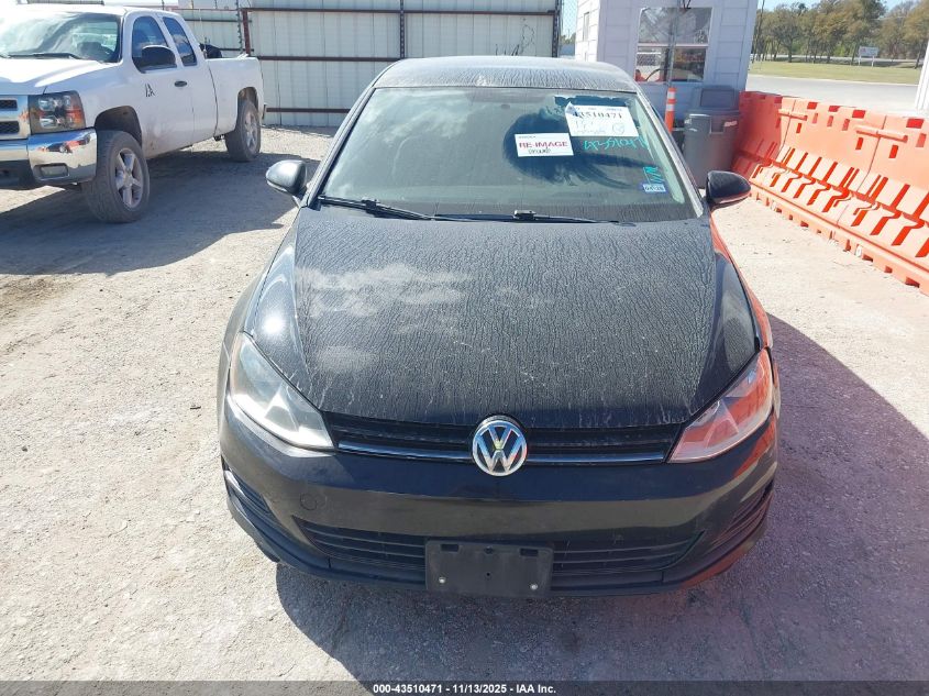 2015 Volkswagen Golf Tdi S 4-Door VIN: 3VWRA7AU9FM047285 Lot: 43510471