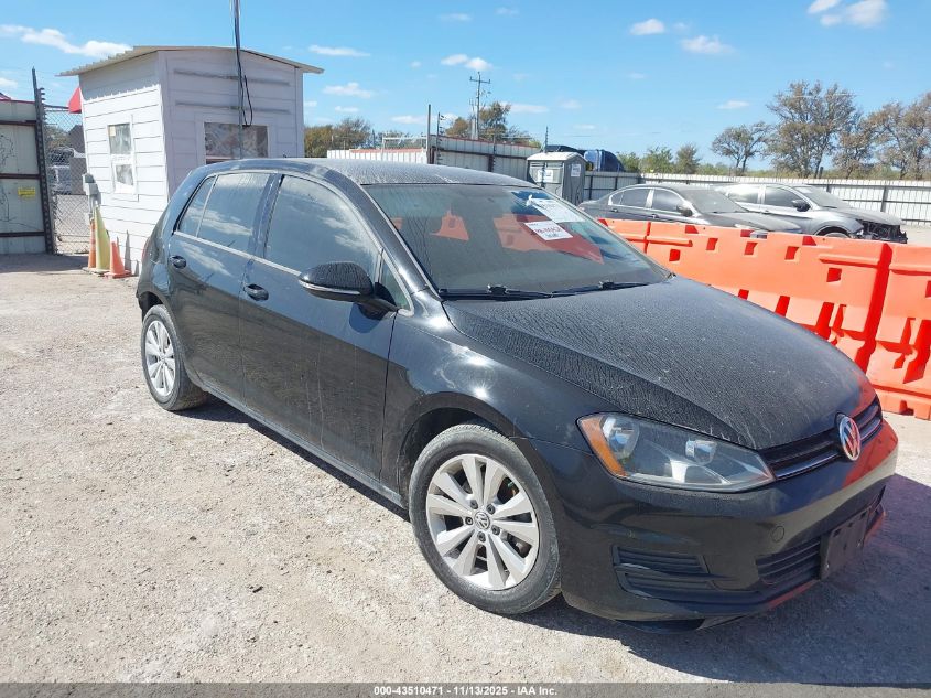 2015 Volkswagen Golf Tdi S 4-Door VIN: 3VWRA7AU9FM047285 Lot: 43510471