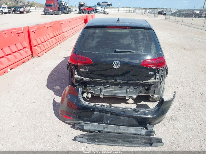 2015 Volkswagen Golf Tdi S 4-Door VIN: 3VWRA7AU9FM047285 Lot: 43510471