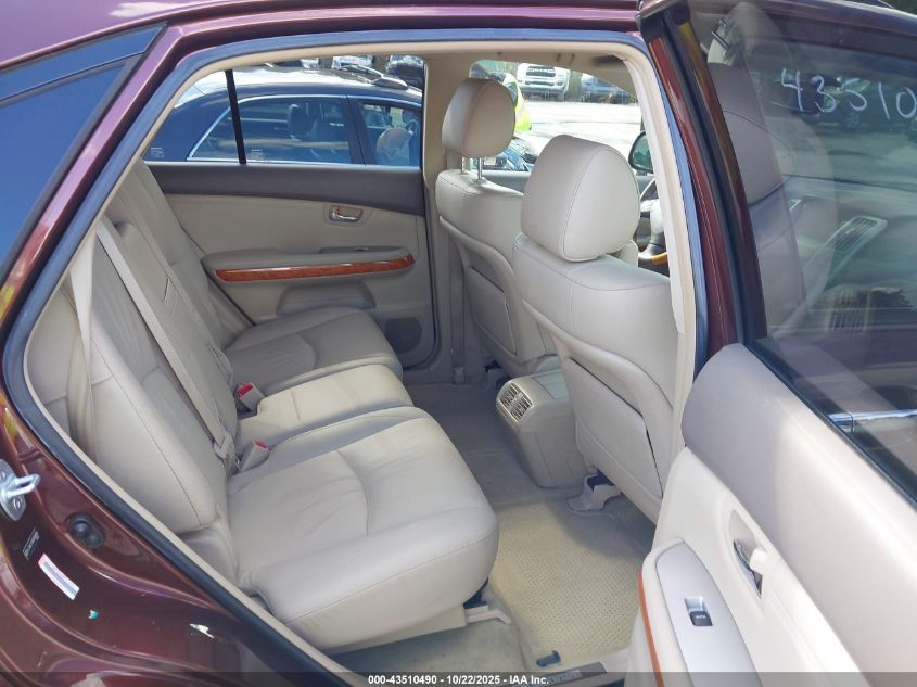 2008 Lexus Rx 350 VIN: JTJHK31UX82854054 Lot: 43510490