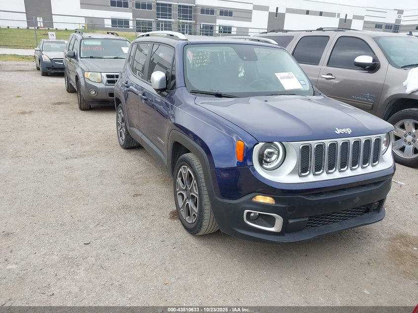 2017 JEEP RENEGADE LIMITED FWD - ZACCJADB5HPF75650
