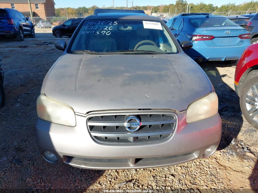 2002 Nissan Maxima Gle VIN: JN1DA31D82T447570 Lot: 43510683