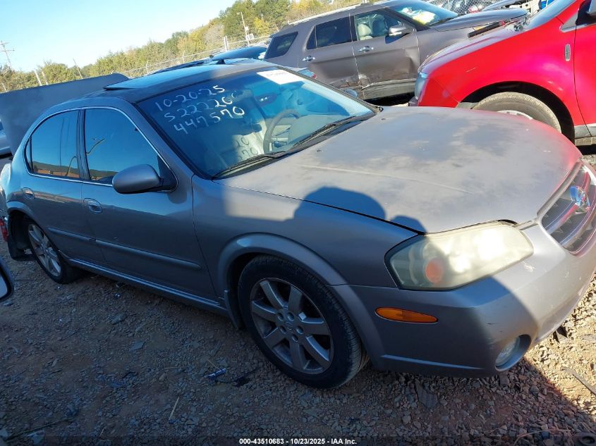 2002 Nissan Maxima Gle VIN: JN1DA31D82T447570 Lot: 43510683