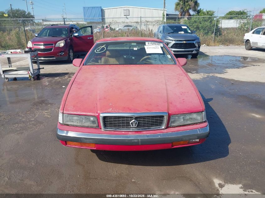 1989 Chrysler Tc By Maserati VIN: ZC2FP1103KB201788 Lot: 43510693