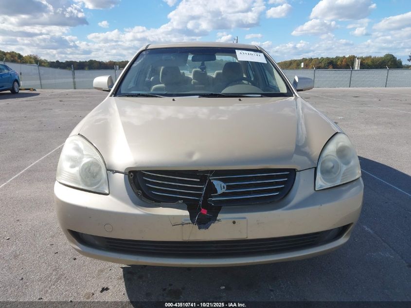 2008 Kia Optima Lx VIN: KNAGE123185196040 Lot: 43510741