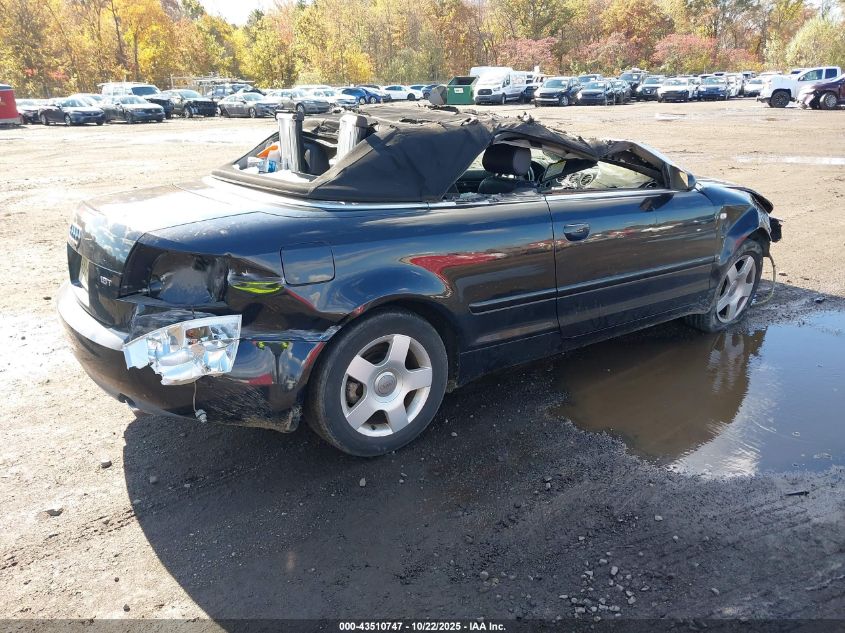 2003 Audi A4 1.8T VIN: WAUAC48H33K027633 Lot: 43510747