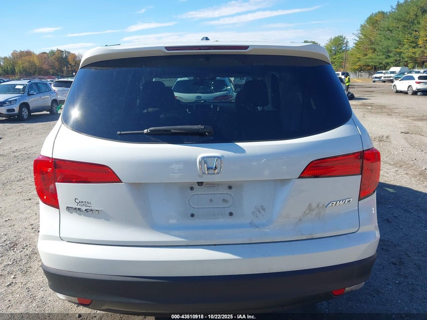 2017 HONDA PILOT EX 5FNYF6H45HB022312