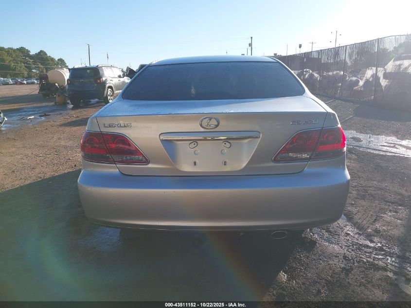 2006 Lexus Es 330 VIN: JTHBA30GX65162281 Lot: 43511152