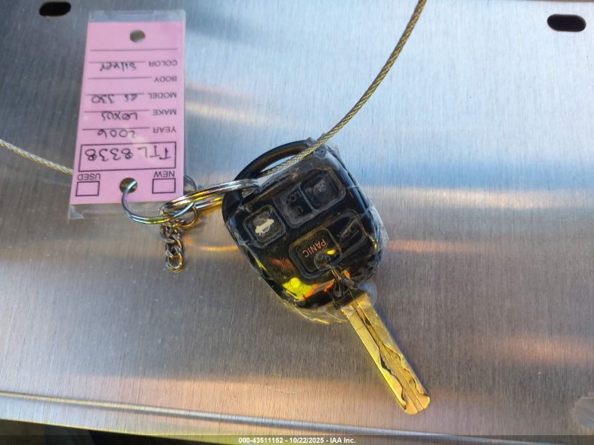 2006 Lexus Es 330 VIN: JTHBA30GX65162281 Lot: 43511152