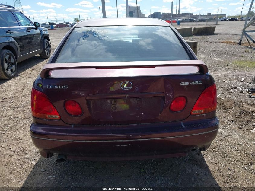 2001 Lexus Gs 430 VIN: JT8BL69S010005061 Lot: 43511185