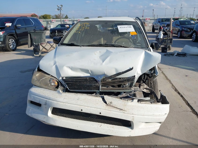 2003 Mitsubishi Lancer Es VIN: JA3AJ26E73U061700 Lot: 43511320