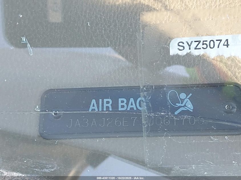 2003 Mitsubishi Lancer Es VIN: JA3AJ26E73U061700 Lot: 43511320