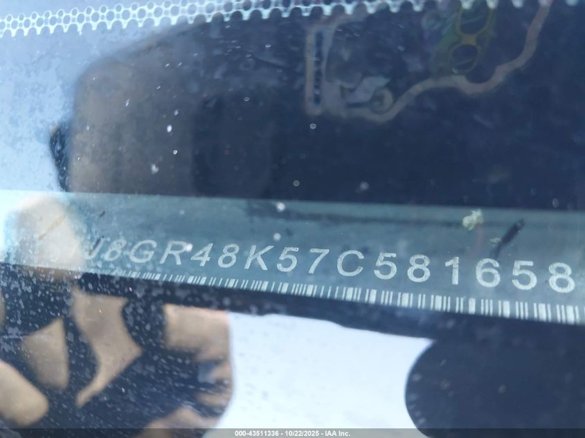 2007 Jeep Grand Cherokee Laredo VIN: 1J8GR48K57C581658 Lot: 43511336