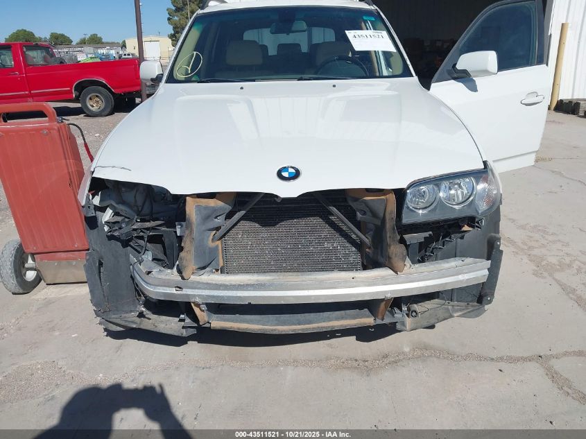 2008 BMW X3 3.0Si VIN: WBXPC93418WJ11256 Lot: 43511521