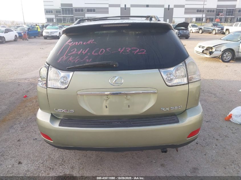 2008 Lexus Rx 350 VIN: 2T2GK31U28C036927 Lot: 43511598