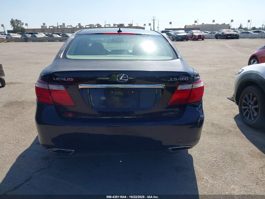 2009 Lexus Ls 460 VIN: JTHBL46F295085408 Lot: 43511644
