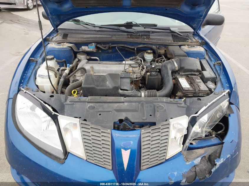 2005 Pontiac Sunfire VIN: 3G2JB12F85S222912 Lot: 43511736