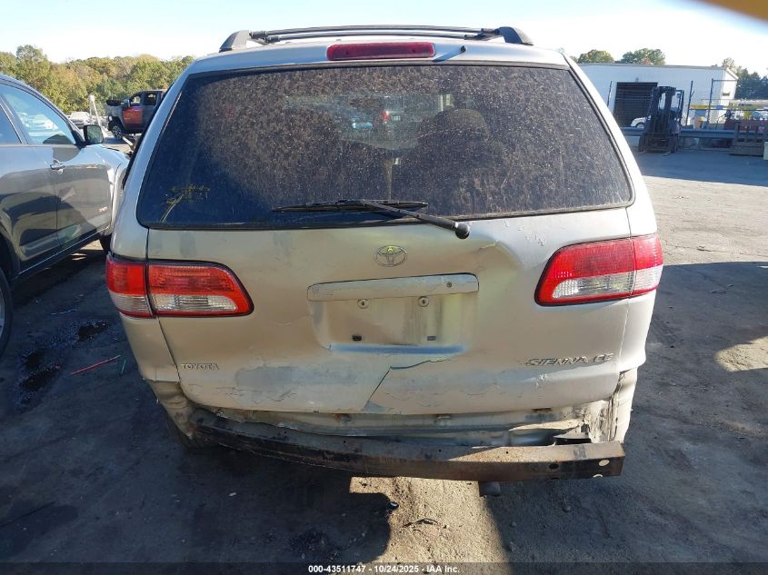 2002 Toyota Sienna Ce VIN: 4T3ZF19C42U502601 Lot: 43511747