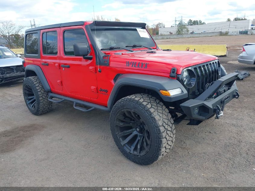 2020 JEEP WRANGLER UNLIMITED WILLYS 4X4 - 1C4HJXDG2LW186688