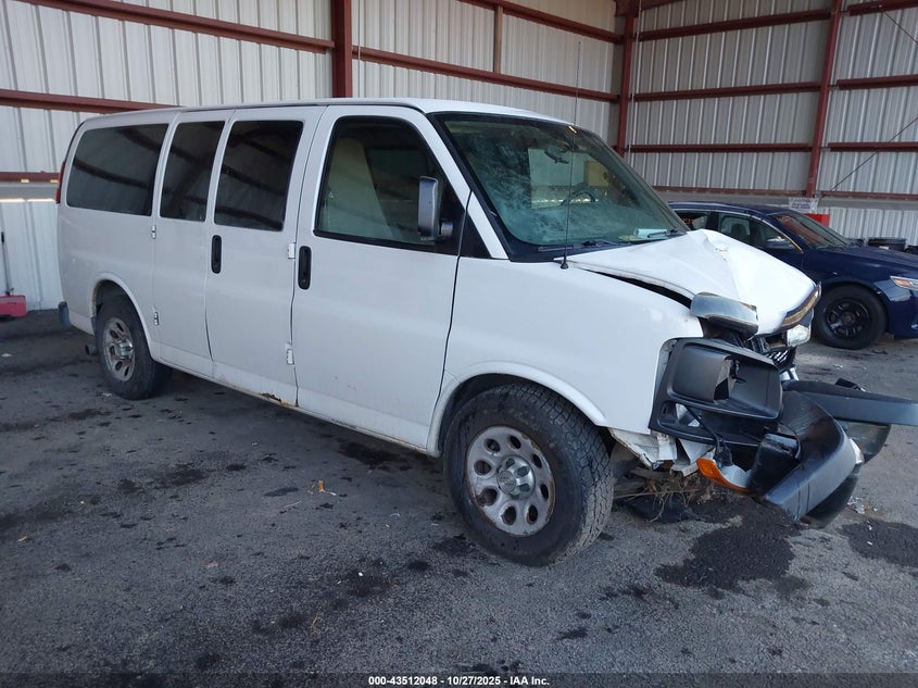 2013 CHEVROLET EXPRESS 1500 WORK VAN - 1GCSHAF47D1132481