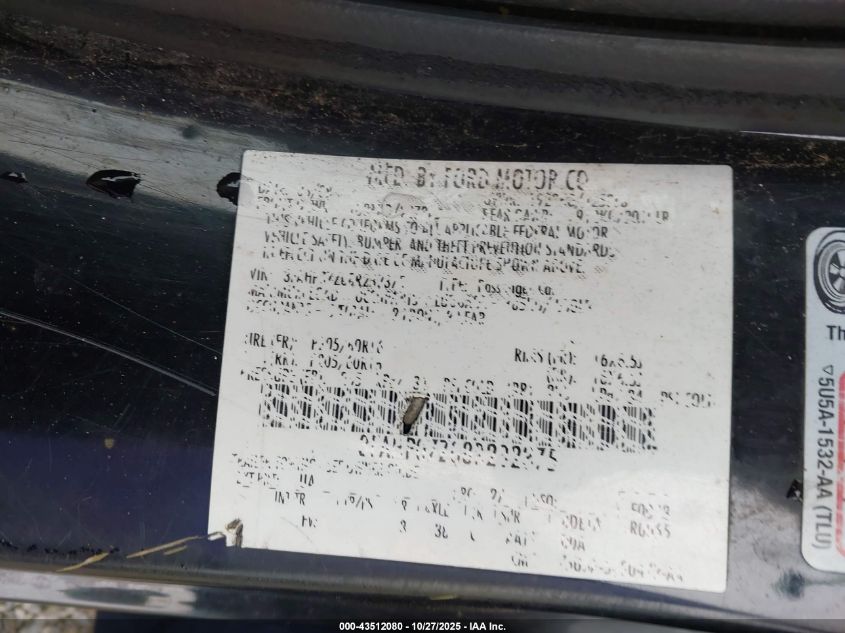 2008 Ford Fusion Se VIN: 3FAHP07Z08R232375 Lot: 43512080