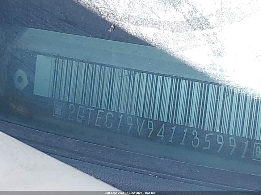 2004 GMC Sierra 1500 Sle VIN: 2GTEC19V941135991 Lot: 43512131