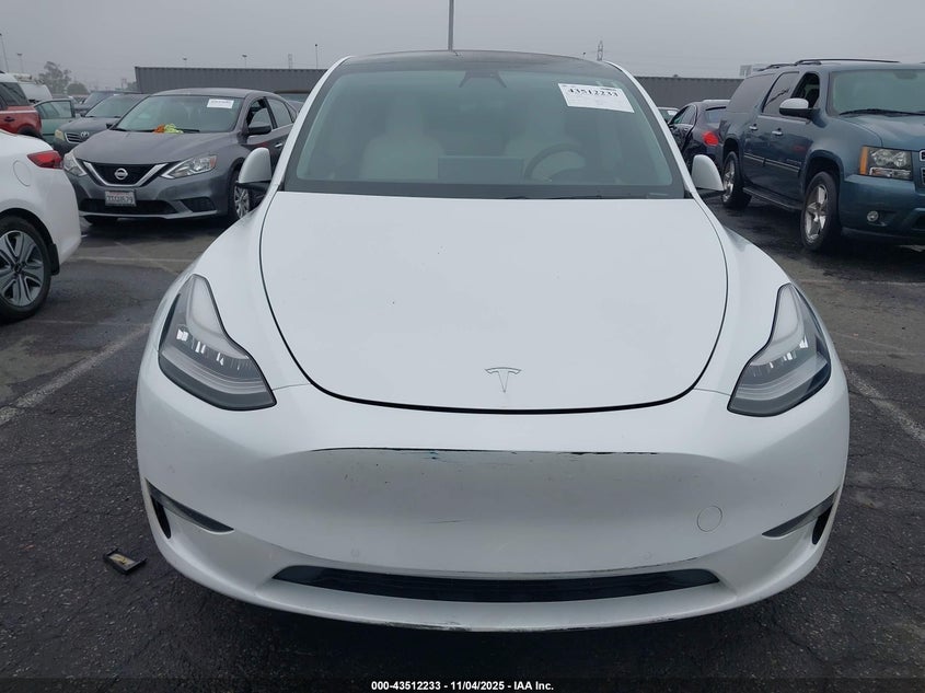 2021 Tesla Model Y Long Range Dual Motor All-Wheel Drive VIN: 5YJYGDEEXMF074205 Lot: 43512233