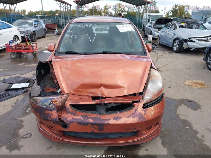 JHMGD38658S059069 2008 HONDA FIT photo no. 12