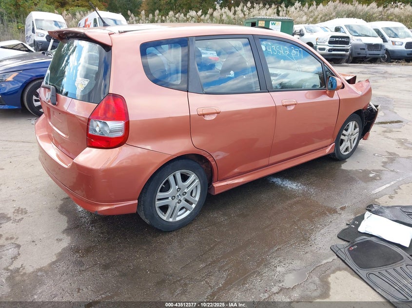 JHMGD38658S059069 2008 HONDA FIT photo no. 4