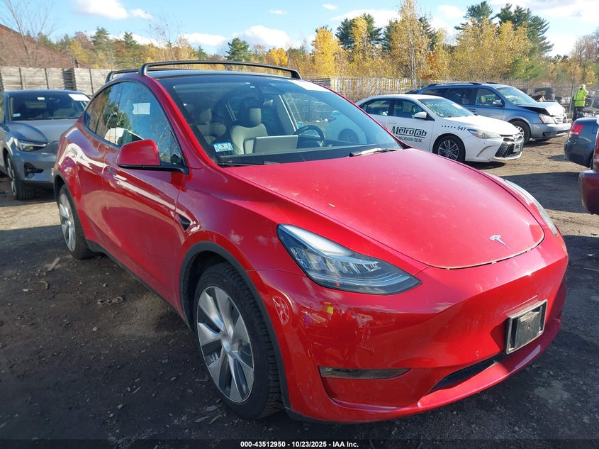 2022 TESLA MODEL Y LONG RANGE DUAL MOTOR ALL-WHEEL DRIVE - 7SAYGDEEXNF429751