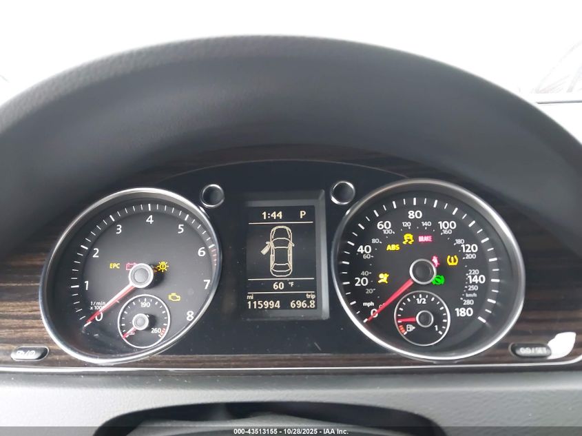 2014 Volkswagen Cc 2.0T Executive VIN: WVWRN7AN1EE536560 Lot: 43513155