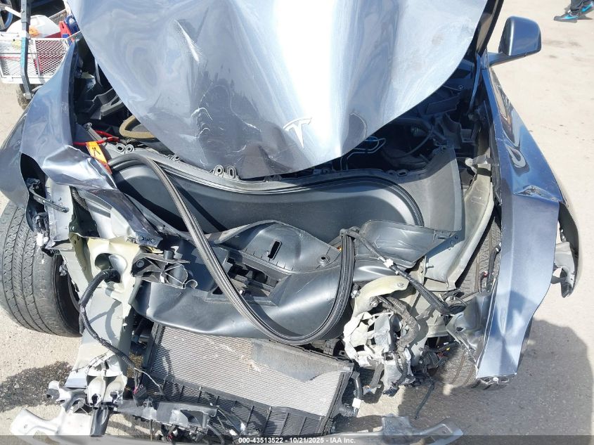 2021 Tesla Model Y Long Range Dual Motor All-Wheel Drive VIN: 5YJYGDEE2MF091449 Lot: 43513522