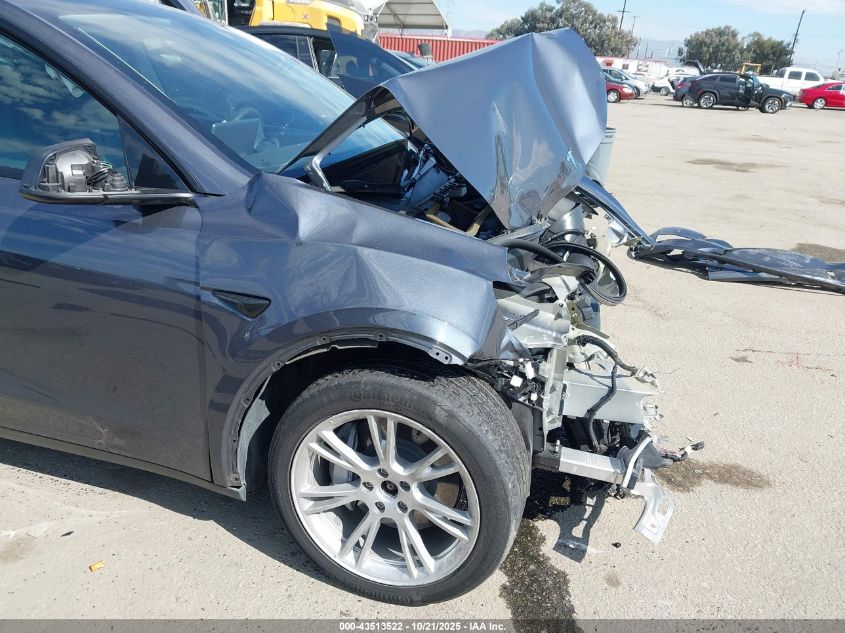 2021 Tesla Model Y Long Range Dual Motor All-Wheel Drive VIN: 5YJYGDEE2MF091449 Lot: 43513522