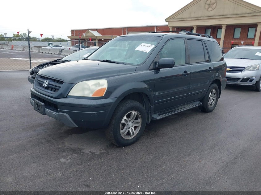 2004 Honda Pilot Ex grey other gasoline 2HKYF18464H513292 photo #3