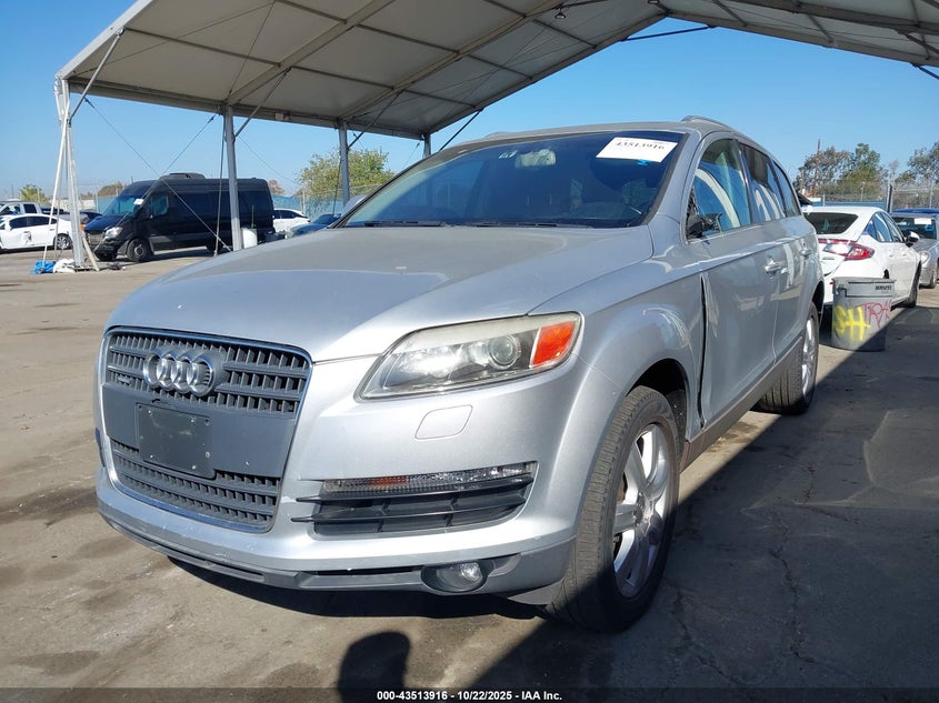 2007 Audi Q7 3.6 Premium silver suv gasoline WA1BY74L27D064455 photo #3