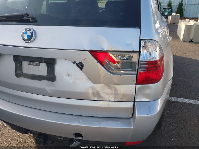 2008 BMW X3 3.0Si VIN: WBXPC934X8WJ20974 Lot: 43514090