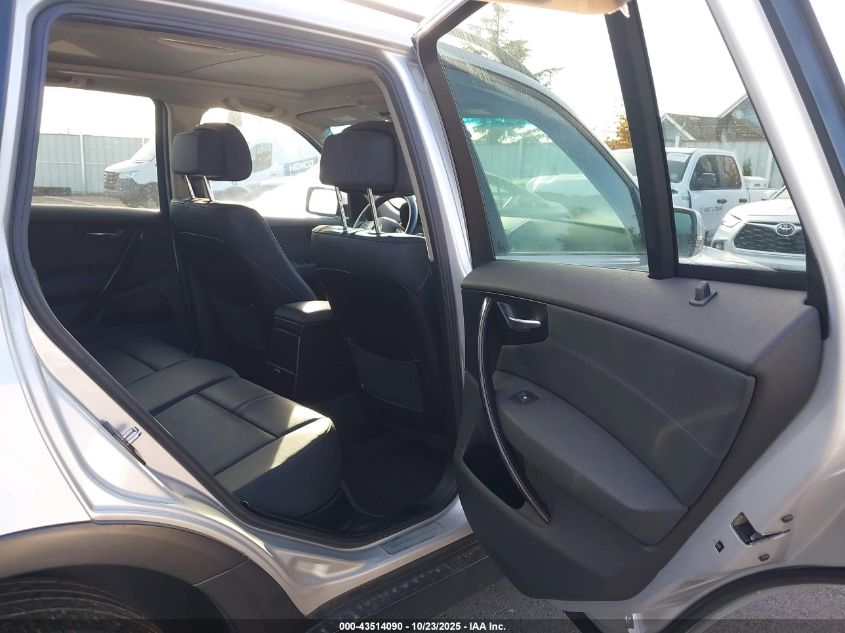 2008 BMW X3 3.0Si VIN: WBXPC934X8WJ20974 Lot: 43514090