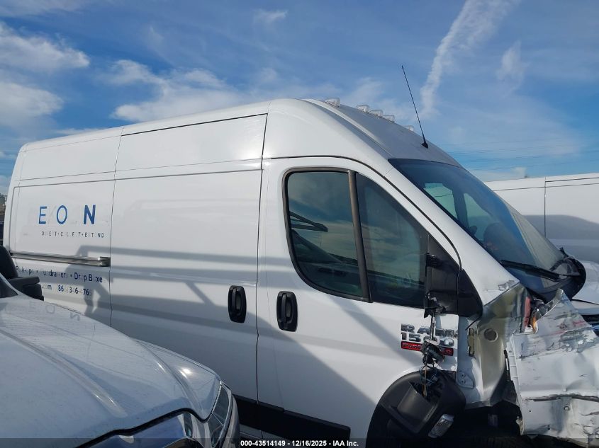 2021 Ram Promaster 1500 High Roof 136 Wb VIN: 3C6LRVBG8ME567152 Lot: 43514149