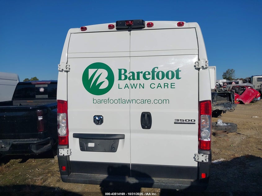 2023 Ram Promaster 3500 Cargo Van High Roof 159 Wb Ext VIN: 3C6MRVJG1PE512150 Lot: 43514169