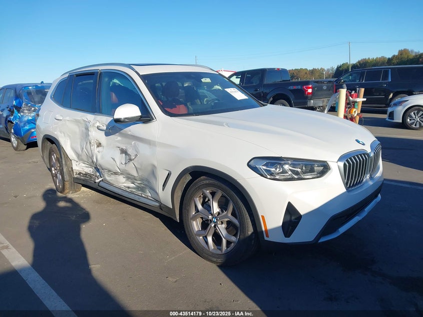 2022 BMW X3 XDRIVE30I - 5UX53DP09N9L35267