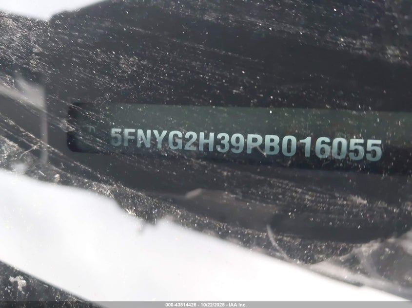 2023 HONDA PILOT 2WD SPORT 5FNYG2H39PB016055