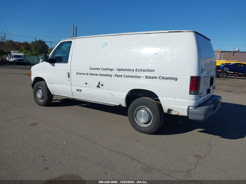 2004 Ford E-350 Super Duty white van gasoline 1FTSE34L14HB39643 photo #4