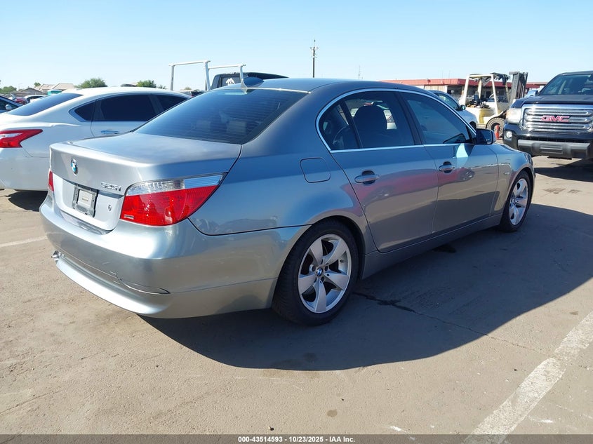 WBANA53555B863327 2005 BMW 5ER photo no. 4