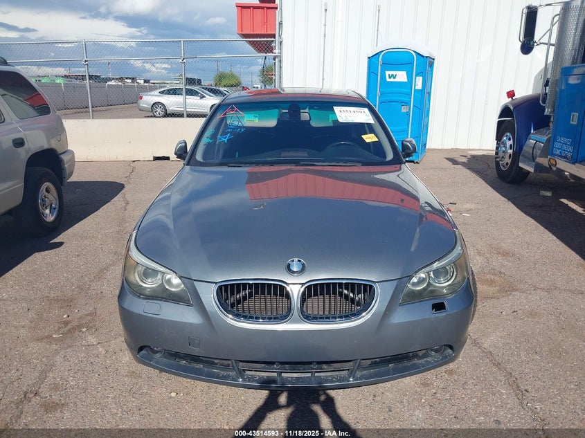 WBANA53555B863327 2005 BMW 5ER photo no. 12