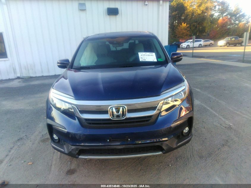 2020 Honda Pilot Awd Ex-L VIN: 5FNYF6H57LB037654 Lot: 43514646